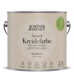 Naturell Kreidefarbe 2,5 L Sandbriese ^ Schöner Wohnen Farbe
