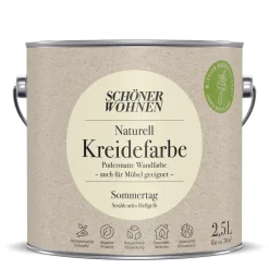 Naturell Kreidefarbe 2,5 L Sommertag ^ Schöner Wohnen Farbe Clearance