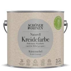 Naturell Kreidefarbe 2,5 L Kuestennebel ^ Schöner Wohnen Farbe Best
