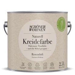 Naturell Kreidefarbe 2,5 L Rosenduft ^ Schöner Wohnen Farbe Clearance