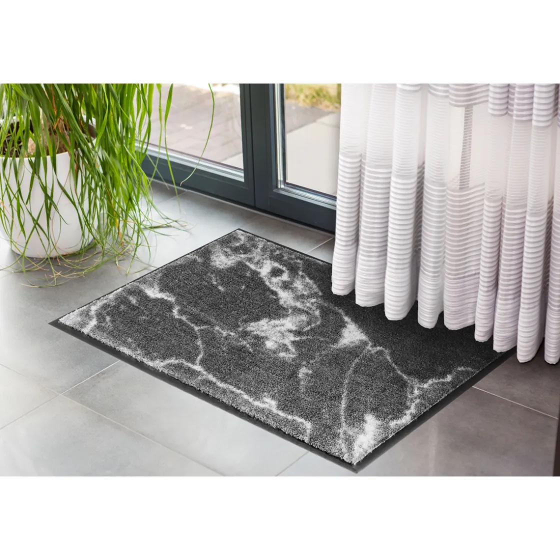 Schmutzfangmatte Miami marmor/grau 67 x 100 cm ^ Schöner Wohnen Farbe Clearance