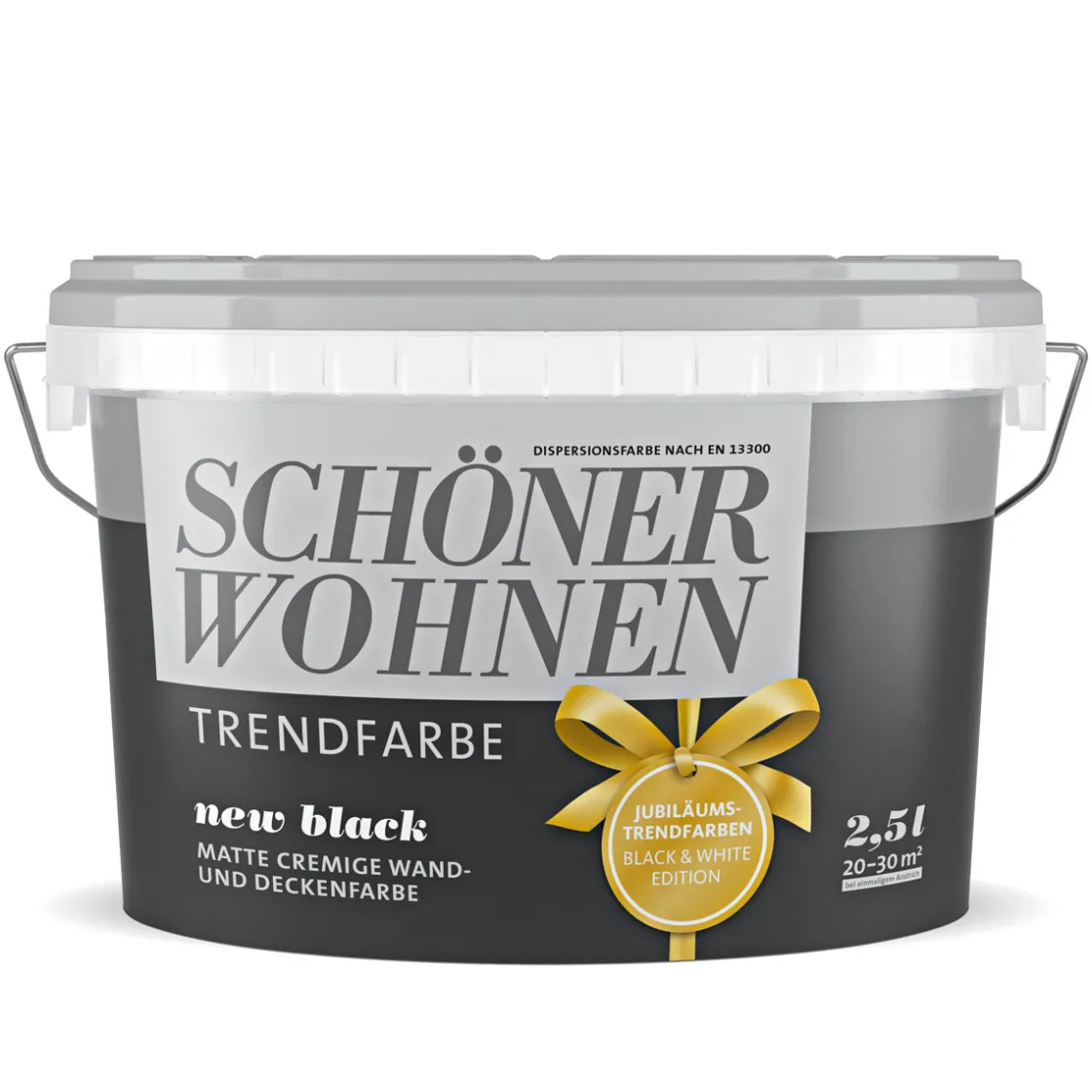 Trendfarbe New Black Matt 2,5 L ^ Schöner Wohnen Farbe Hot