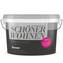 Trendfarbe matt Luna 1 L ^ Schöner Wohnen Farbe Sale