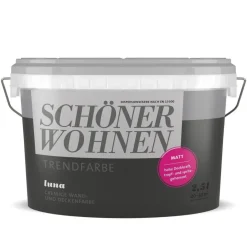 Trend Wandfarbe Luna matt 2,5 L ^ Schöner Wohnen Farbe Online