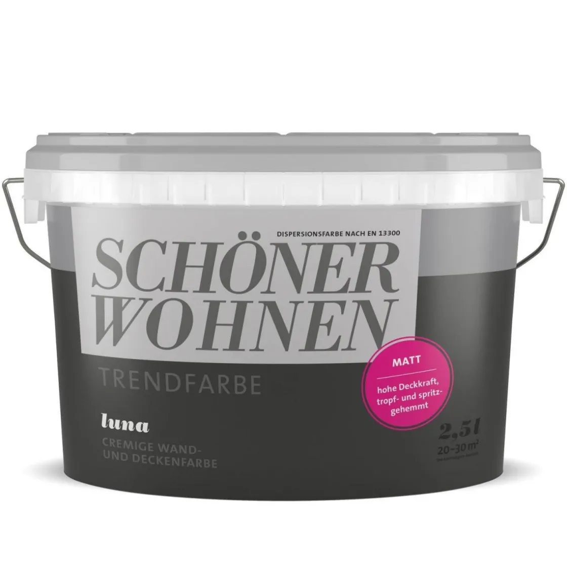 Trend Wandfarbe Luna matt 2,5 L ^ Schöner Wohnen Farbe Online