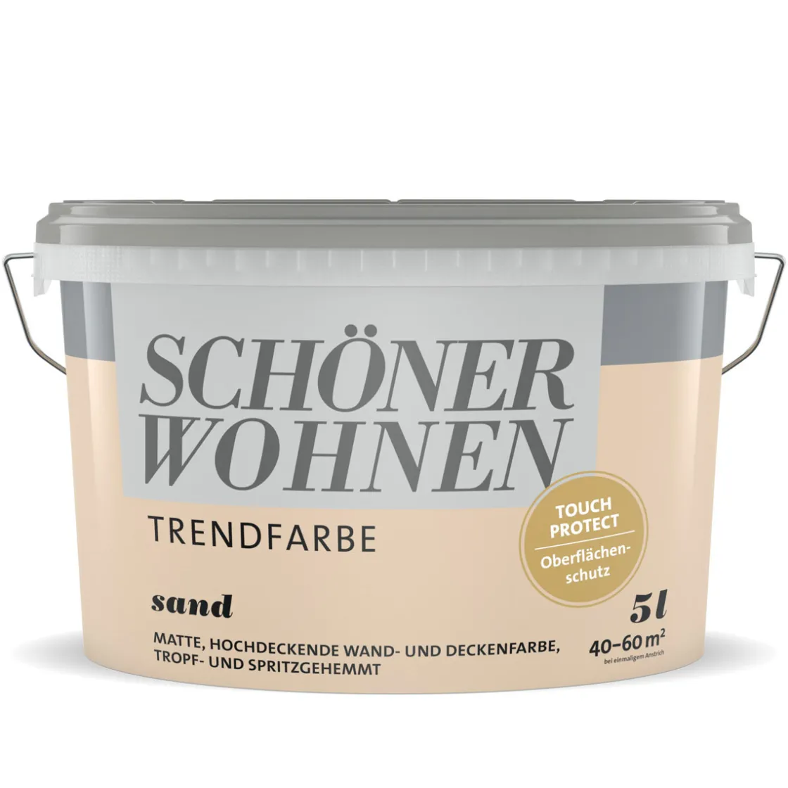 Wandfarbe Trendfarbe sand 5 Liter ^ Schöner Wohnen Farbe
