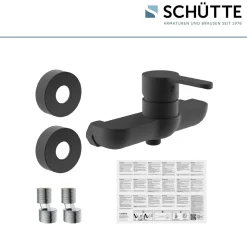 Duscharmatur Denver schwarz matt ^ Schütte Outlet