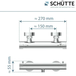 Duscharmatur London chrom ^ Schütte Online