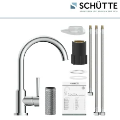 Küchenarmatur Cornwall Spültischarmatur chrom ^ Schütte Discount