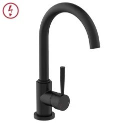 Spültischarmatur Cornwall Niederdruck schwarz matt ^ Schütte New