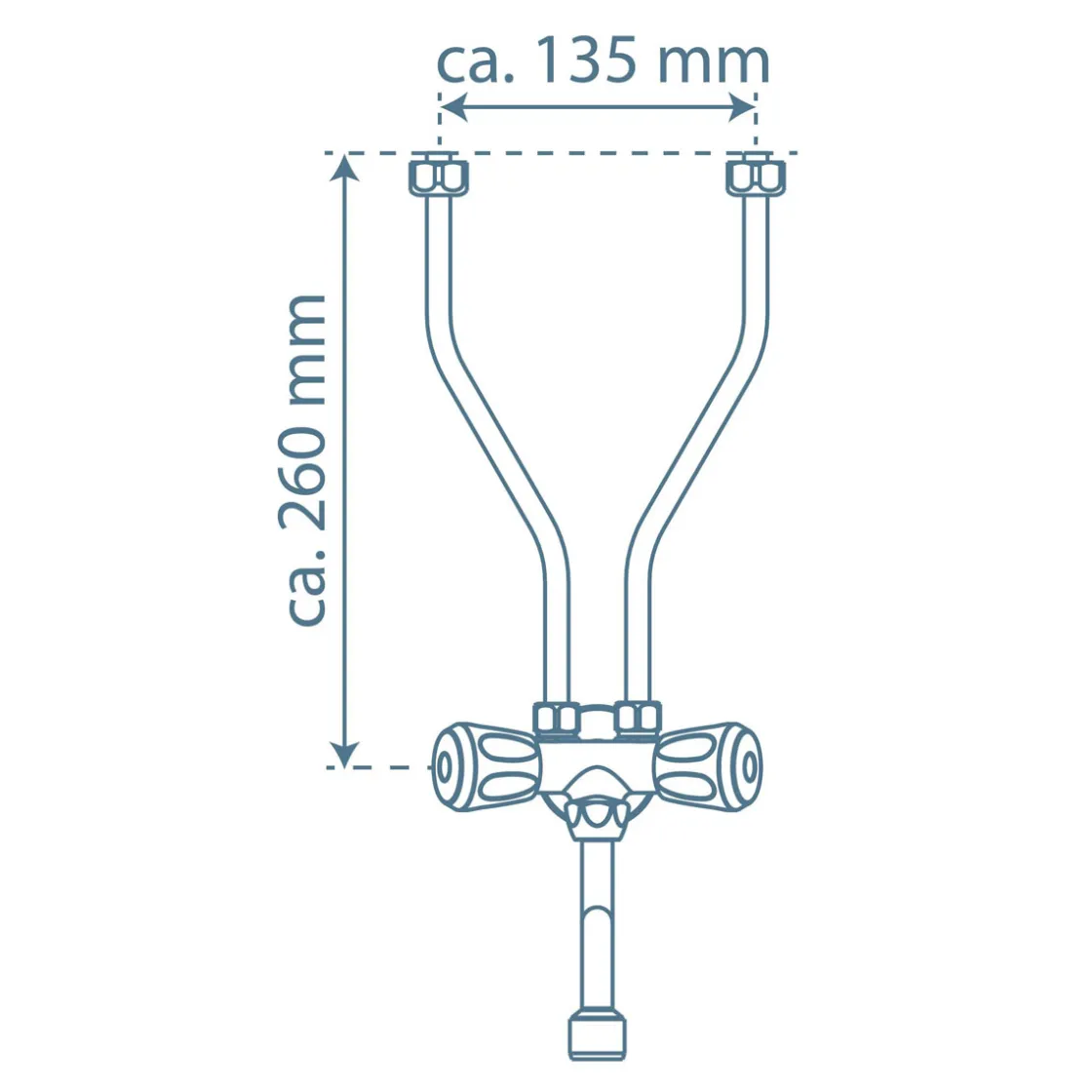 Spültischarmatur Niederdruck schwenkbar für 5 L Obertischspeicher ^ Schütte New