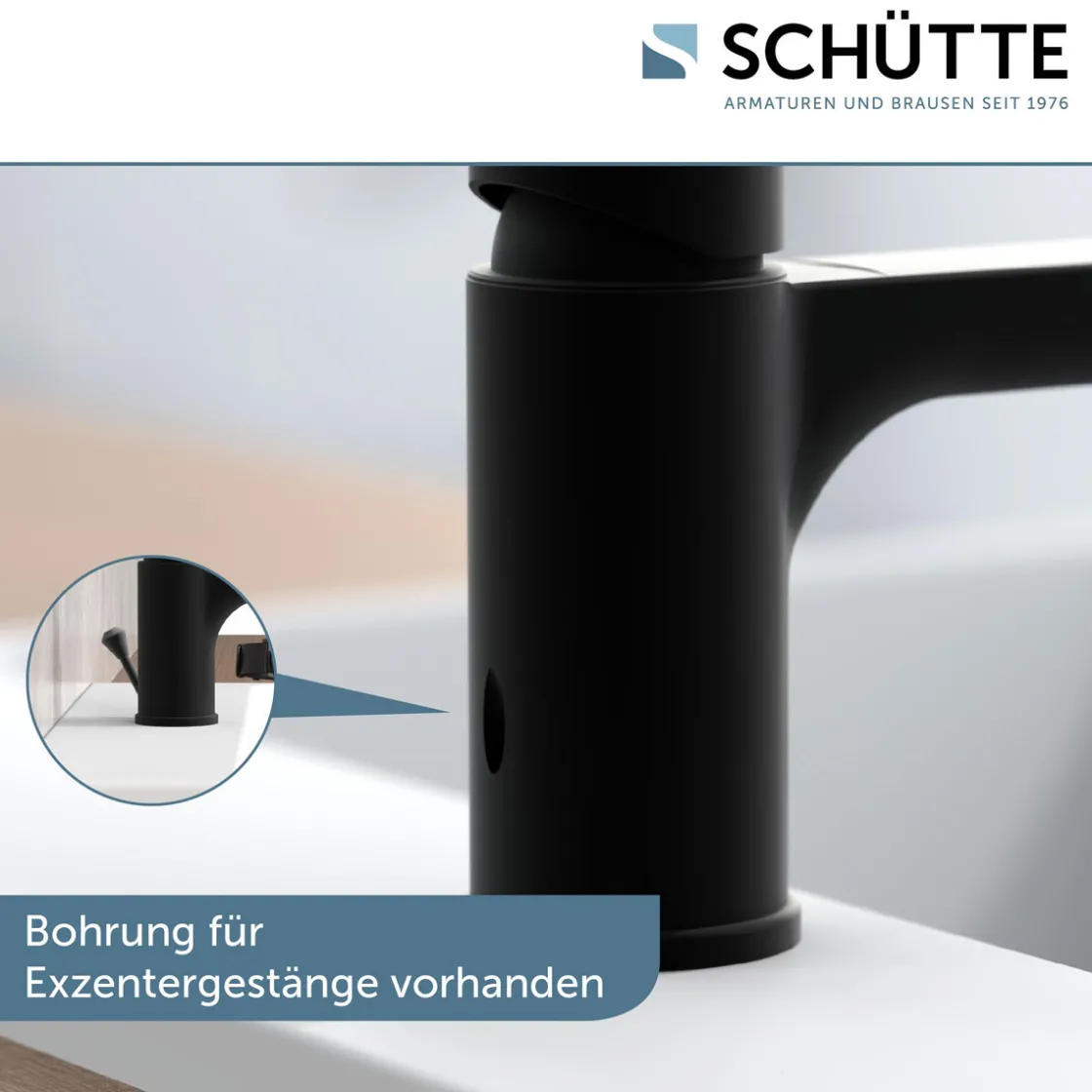 Waschtischarmatur Denver schwarz matt ^ Schütte Online