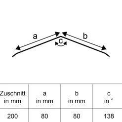 SDF Firstblech 200 x 8 x 8 cm ^