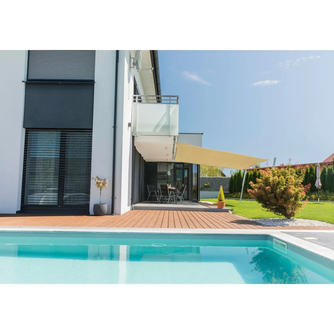 Segel Capri Qu 4x4m champagne ^ Hot
