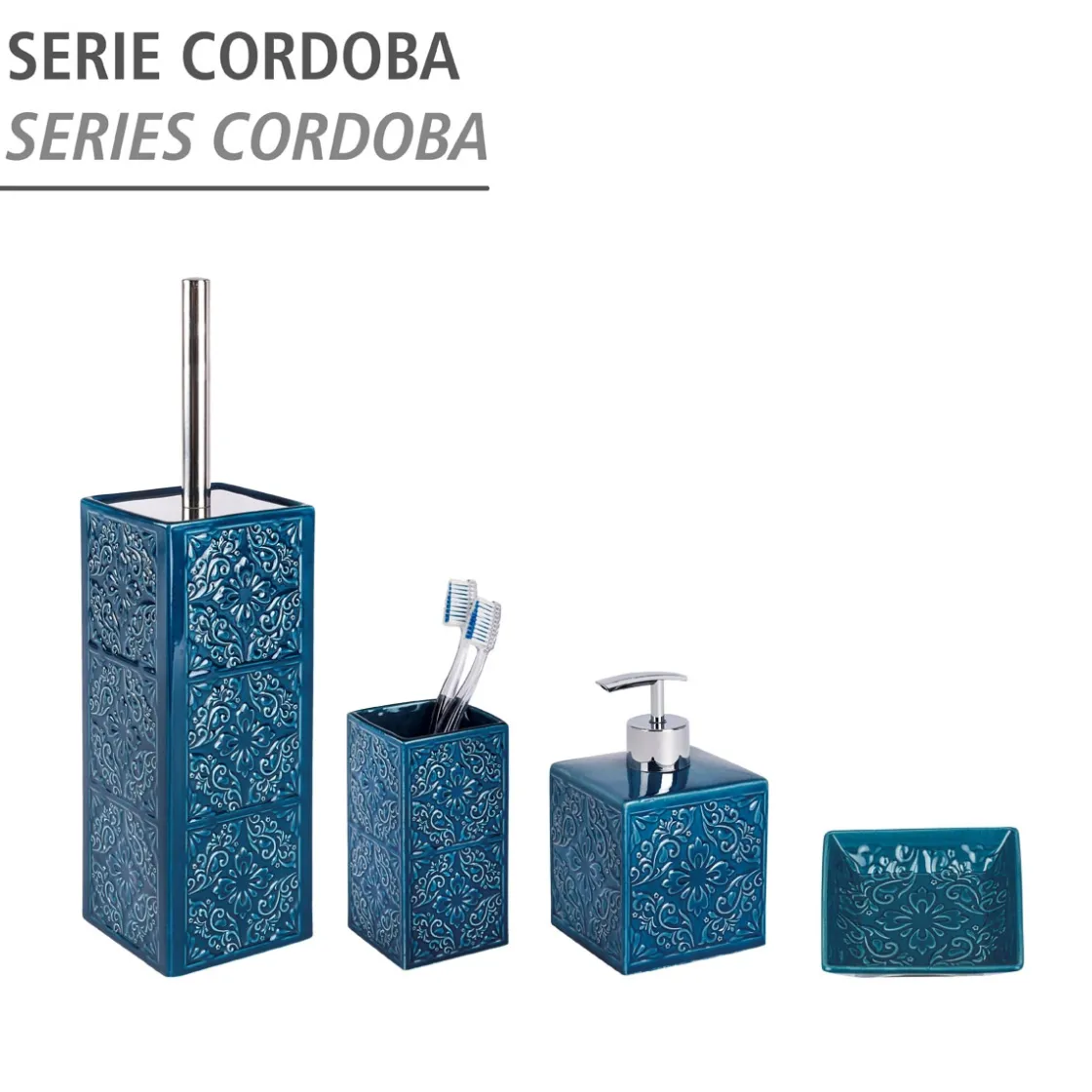 Seifenspender Mod. Cordoba dunkelblau ^ Wenko Hot