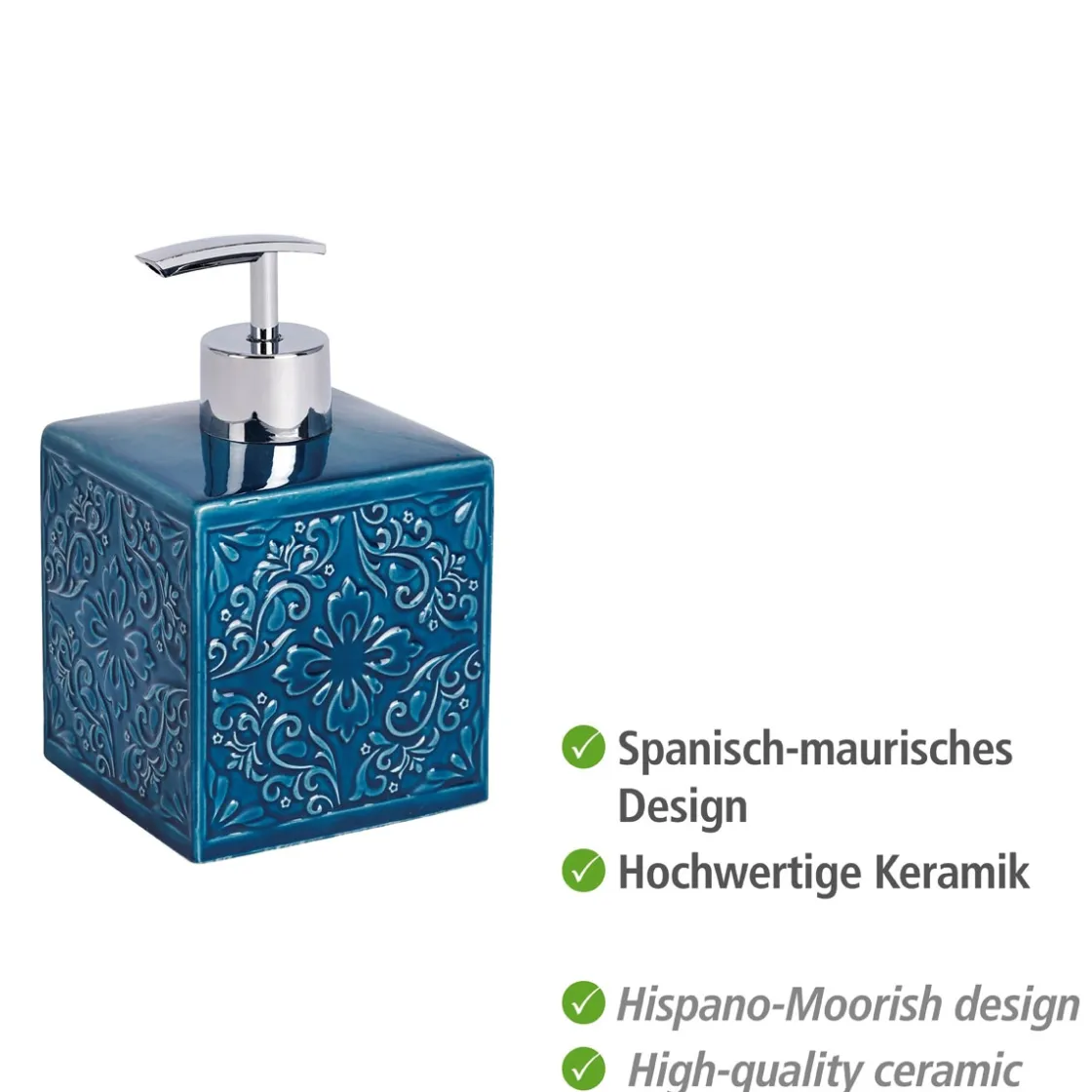 Seifenspender Mod. Cordoba dunkelblau ^ Wenko Hot