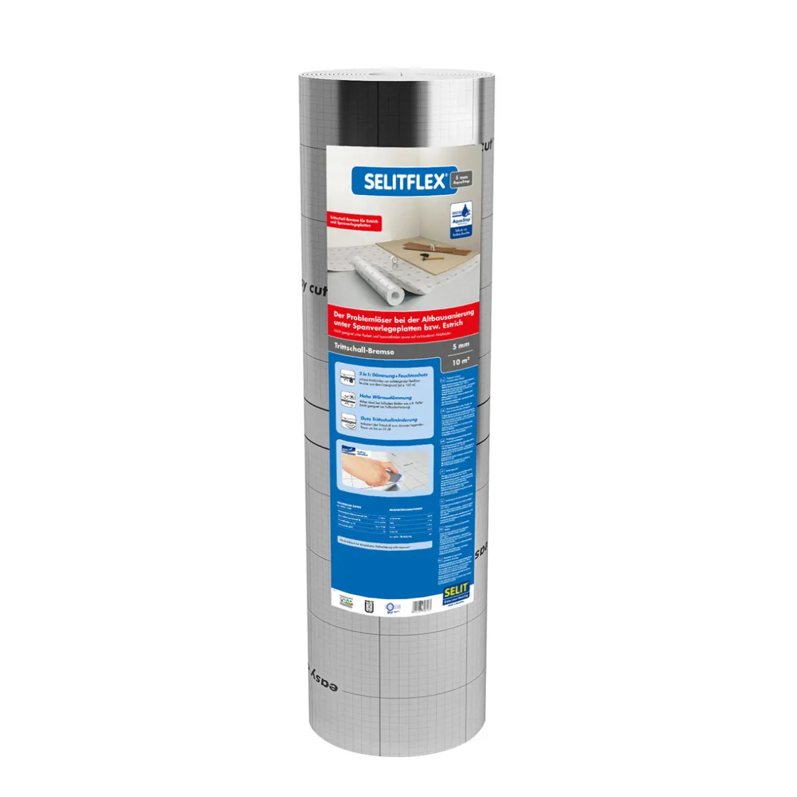 FLEX 5 mm AquaStop Trittschall-Bremse 10m² ^ Selit Best