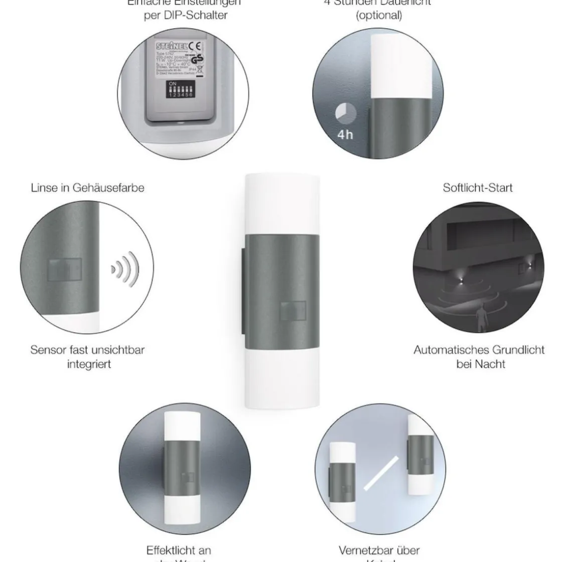 Sensor-Aussenleuchte L 910 LED Up- & Downlight ^ Steinel Discount
