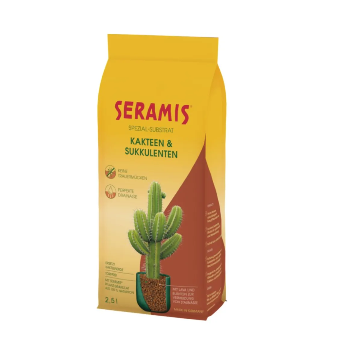 SERAMIS Substrat Kakteen/ Sukkulenten 2,5 L ^ Hot