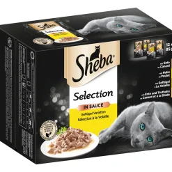 Katzenfutter-Vorratspack Selection Geflügel Variation 12 x 85g ^ Sheba Hot
