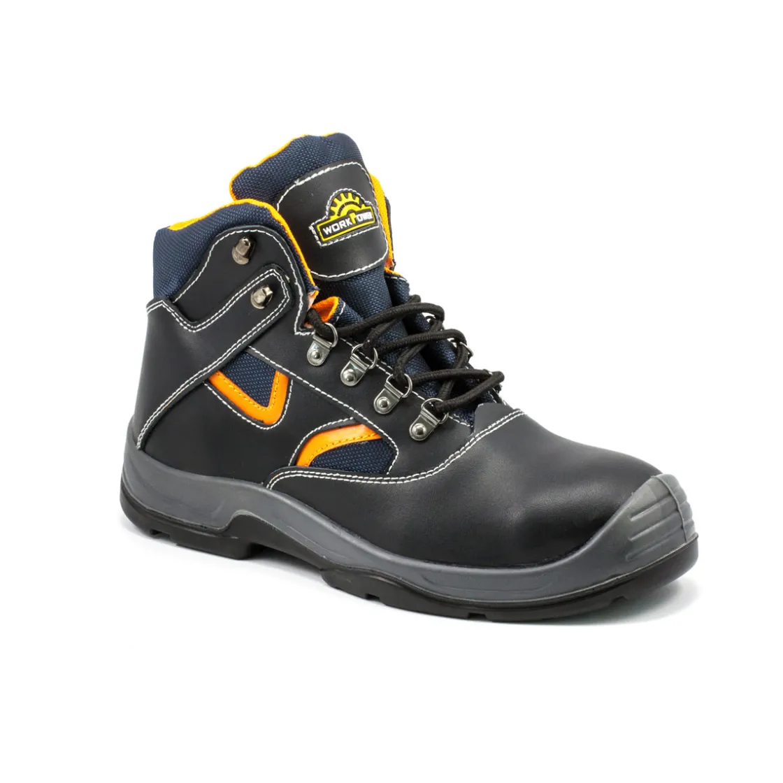 Sicherheitsstiefel S3 schwarz-orange Größe ^