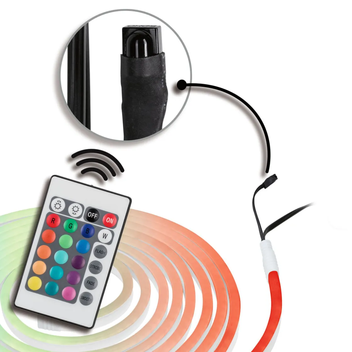 SimpLED Outdoor Stripe Set 3m RGB 19,5W230/24V DC Weiss Kst ^ Paulmann Best