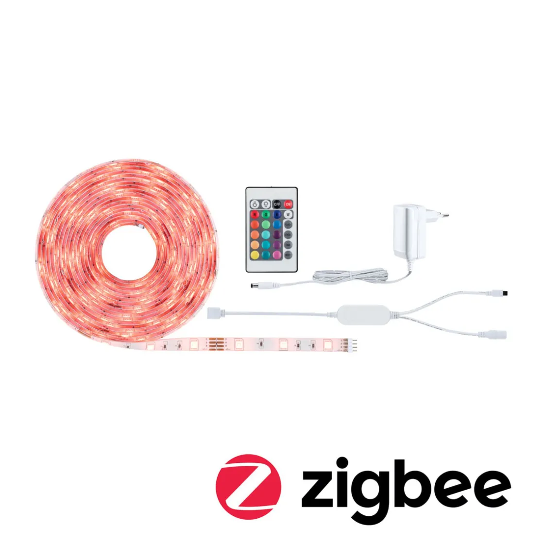 SimpLED Stripe Set 5m RGB Zigbee 230/12VDC Weiss Metall Kst ^ Paulmann Hot