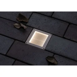 Solar BodenEBL Aron Metall BWM 10x10cmIP67 3000K 5/40lm ^ Paulmann Clearance