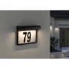 Solar HausNr.-Leuchte Dayton II SchwarzIP44 3000K ^ Paulmann