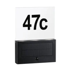 Solar Hausnummer Neda PIR AnthrazitIP44 3000K ^ Paulmann