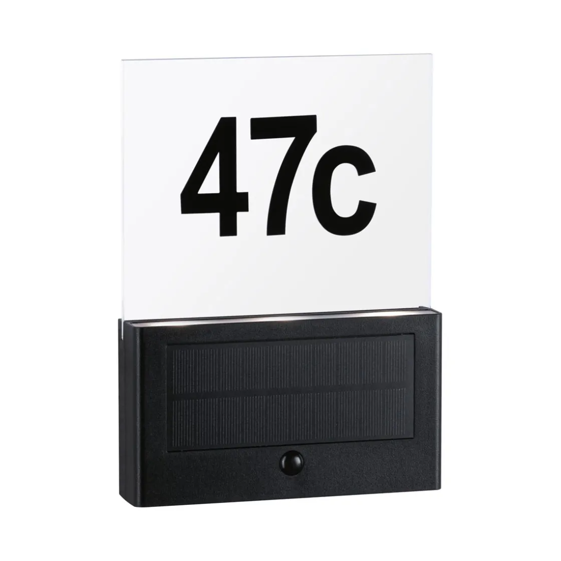 Solar Hausnummer Neda PIR AnthrazitIP44 3000K ^ Paulmann