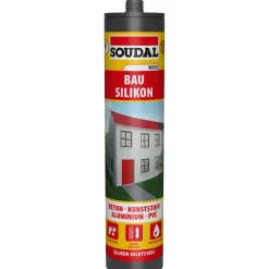 Bau und Fenster Silikon weiß 300 ml ^ Soudal Clearance