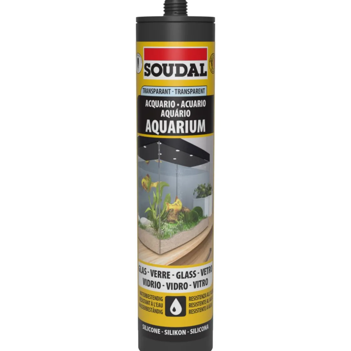 Klebe- und Dichtstoff transparent für Aquarien und Terrarien ^ Soudal Outlet