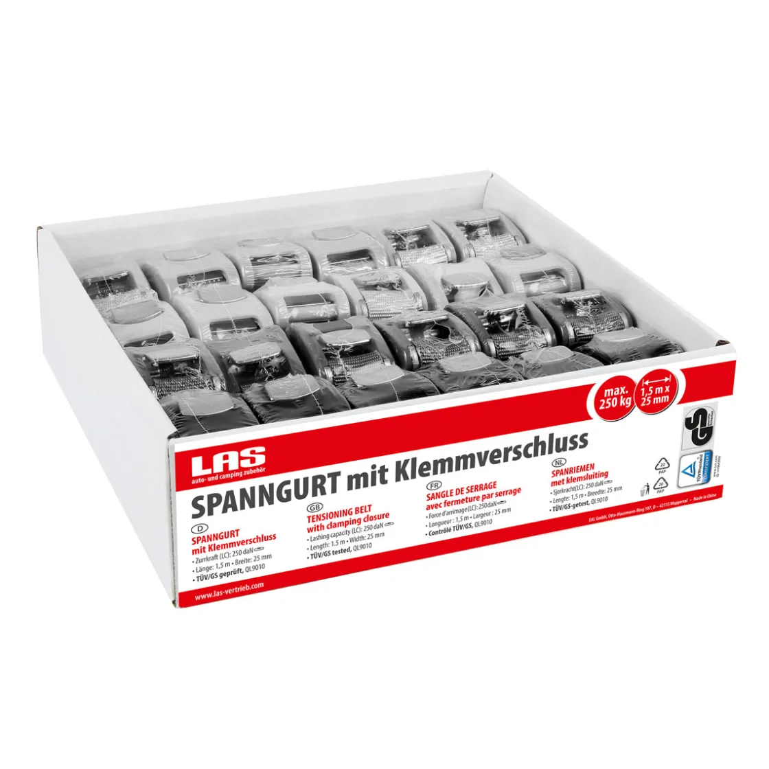 Spanngurt mit Klemmverschluss25 mm x 1,5 m ^ Online