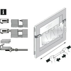 Spannvitrage 9 mm Zylinder 90-130 weiß ^ Gardinia Hot