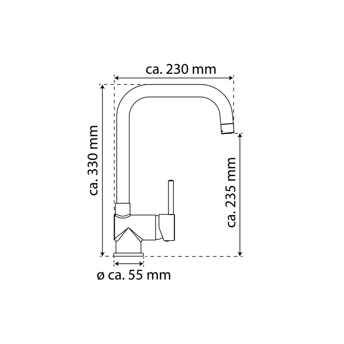 SP-Armatur Futura chrom mit Cold-Startmit Keramik-Kartusche inkl. Befestigung ^ Eisl Discount