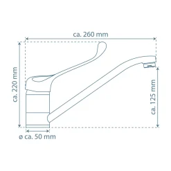SP-Armatur Vital chrom mit Hygienegriffschwenkbar Kartusche mit keram.Dichtung ^ Schütte Clearance
