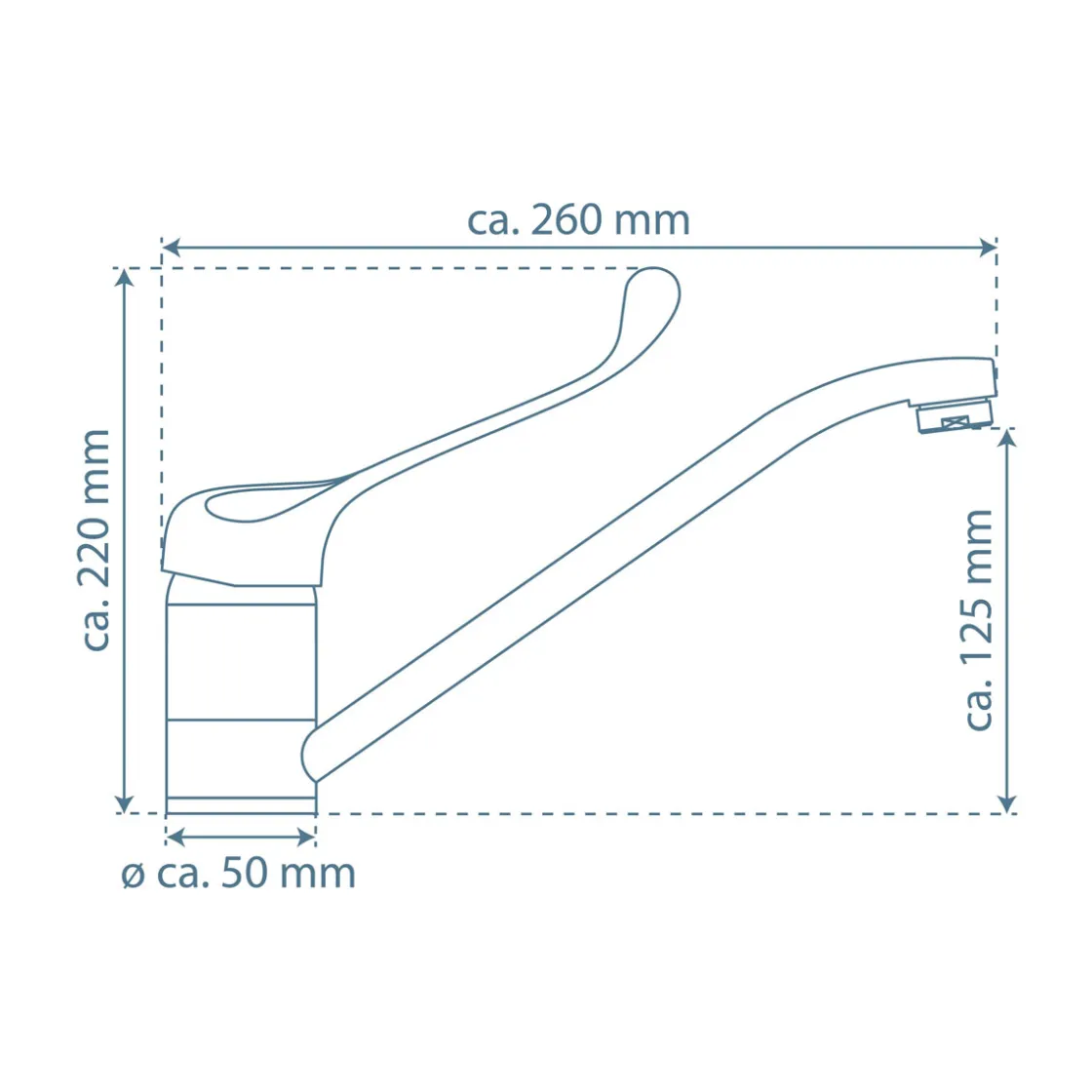 SP-Armatur Vital chrom mit Hygienegriffschwenkbar Kartusche mit keram.Dichtung ^ Schütte Clearance