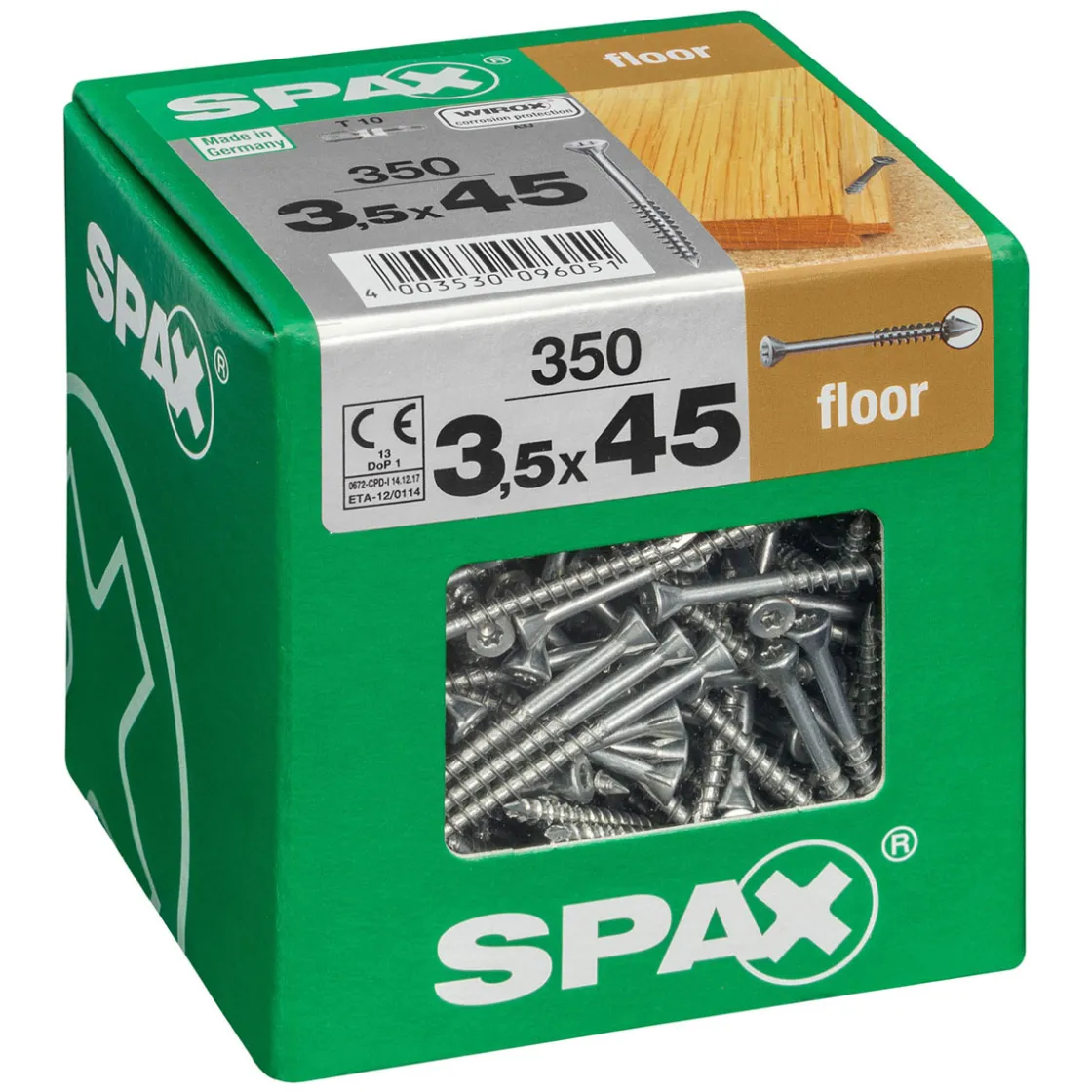 Dielenschrauben WIROX Senkkopf 3,5 x 45 mm ^ Spax Sale