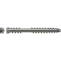 Terrassenschrauben-Set Zylinderkopf 5 x 50 mm 400-teilig ^ Spax Best