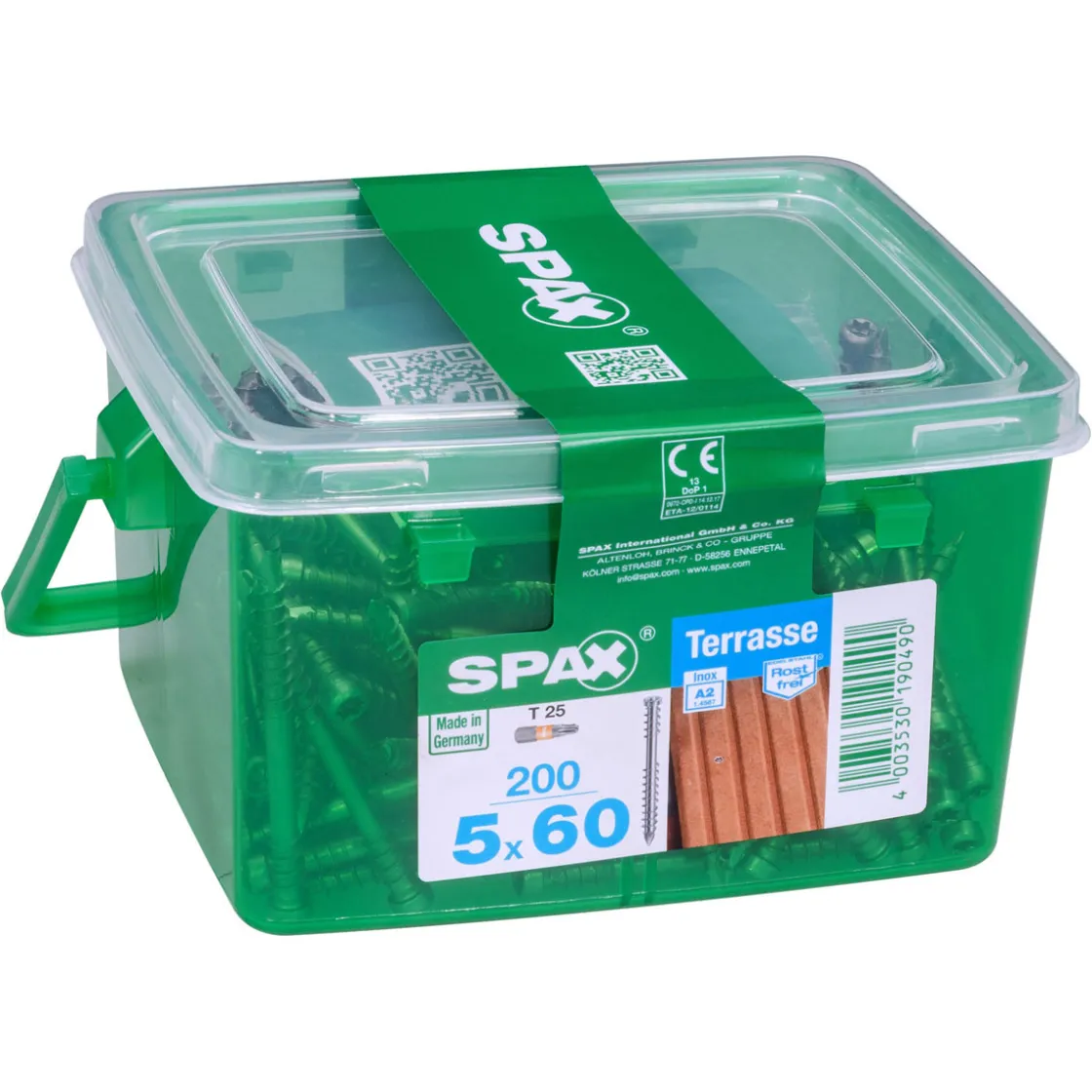 Terrassenschraube rostfrei 5 x 60 200 Stück ^ Spax Hot