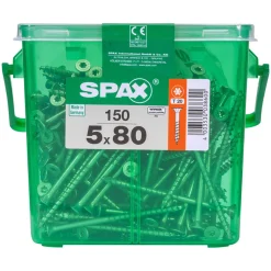 Universalschraube Wirox Senkkopf 5 x 80 mm 150 Stück ^ Spax Outlet