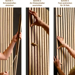 Classic Akustik Stix Eiche Natur2500x51x9mm 4er Pack ^ Specht Discount