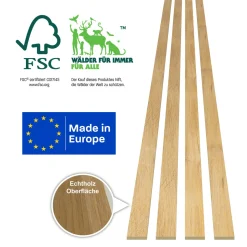 Classic Akustik Stix Eiche Natur2500x51x9mm 4er Pack ^ Specht Discount