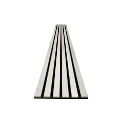 Deluxe Akustikpaneel Eiche weiss2500x600x21mm Filz starr ^ Specht Discount