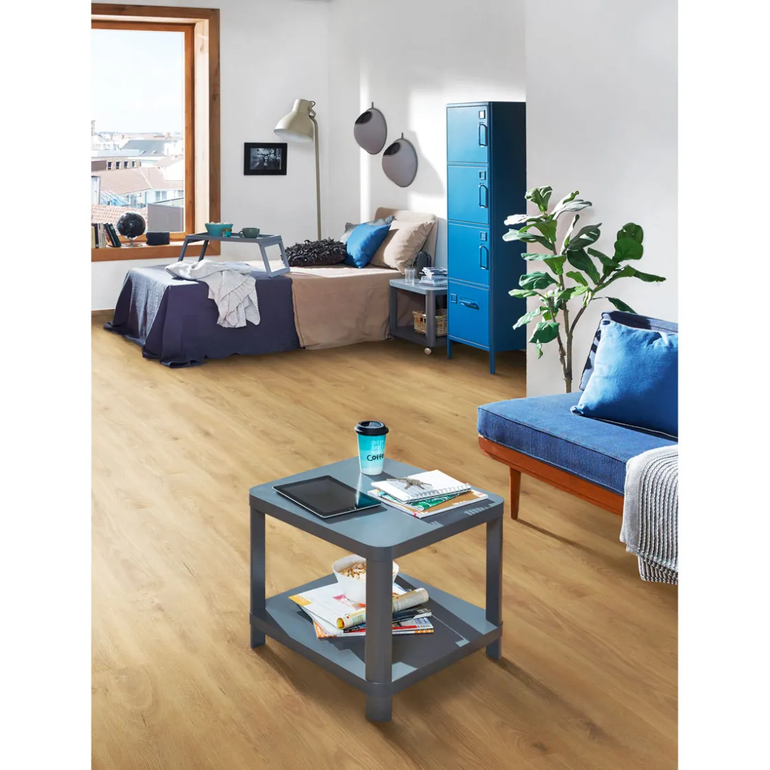 Specht Designboden Classic Eiche Kaschmir 128 x 19,5 cm ^ Specht Vinylboden Hot