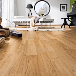 Laminatboden Classic Bergmanns Eiche natur 138 x 19,3 cm ^ Specht Hot
