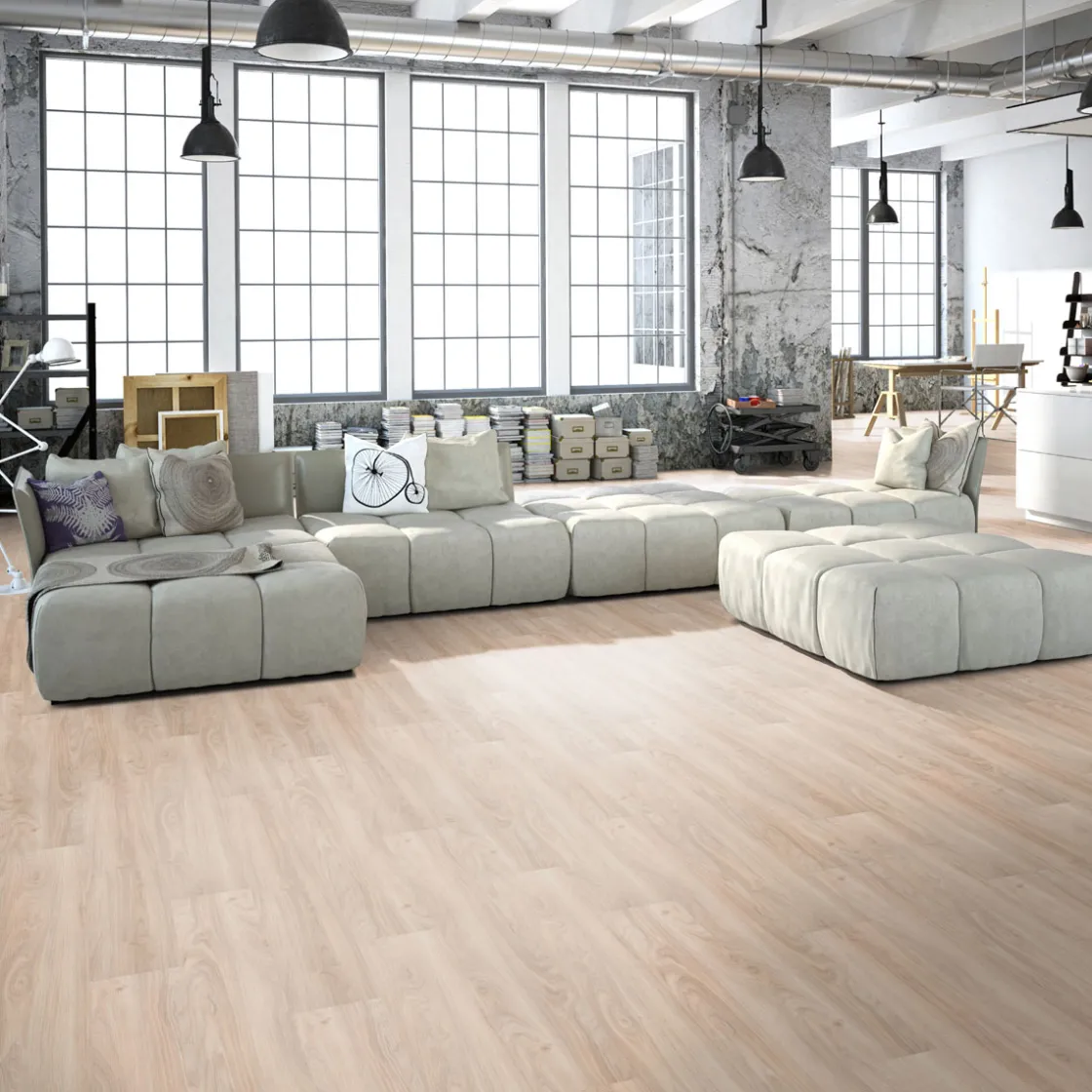 SPECHT SPC Vinyl Ambiente Calvados Eiche1220x230x4,8mm NS 0,5 ^ Specht Vinylboden Outlet