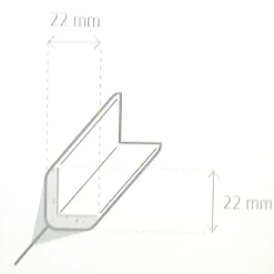 Winkelleiste weiß 260 x 2,2 x 2,2 cm ^ Specht Sale