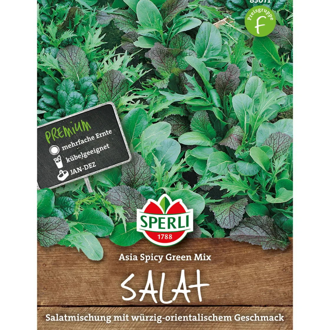 Asia-Salatmischung Asia Spicy Green Mix ^ Sperli